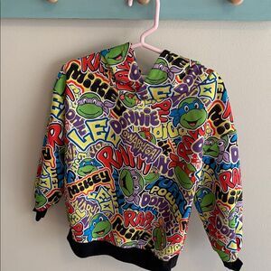 Teenage mutant ninja turtles hoodie size 5Y